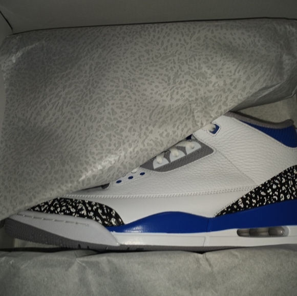 Jordan retro 3 Racer Blue - Picture 7 of 9